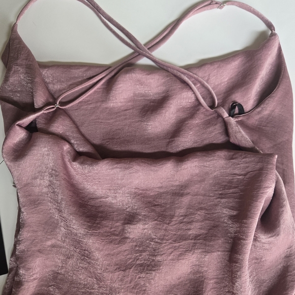 NWT Lulu's Elegant NWT, Purple Cowl Neck Maxi Dress. Size XS - Picture 3 of 9